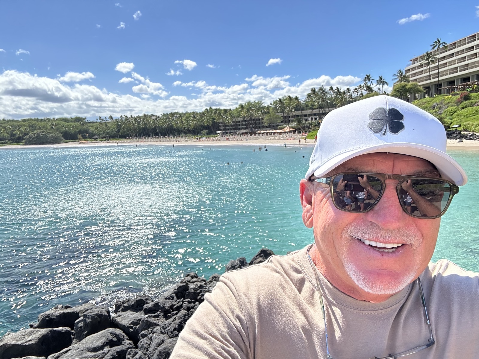 Brent at a Hawaiian bay