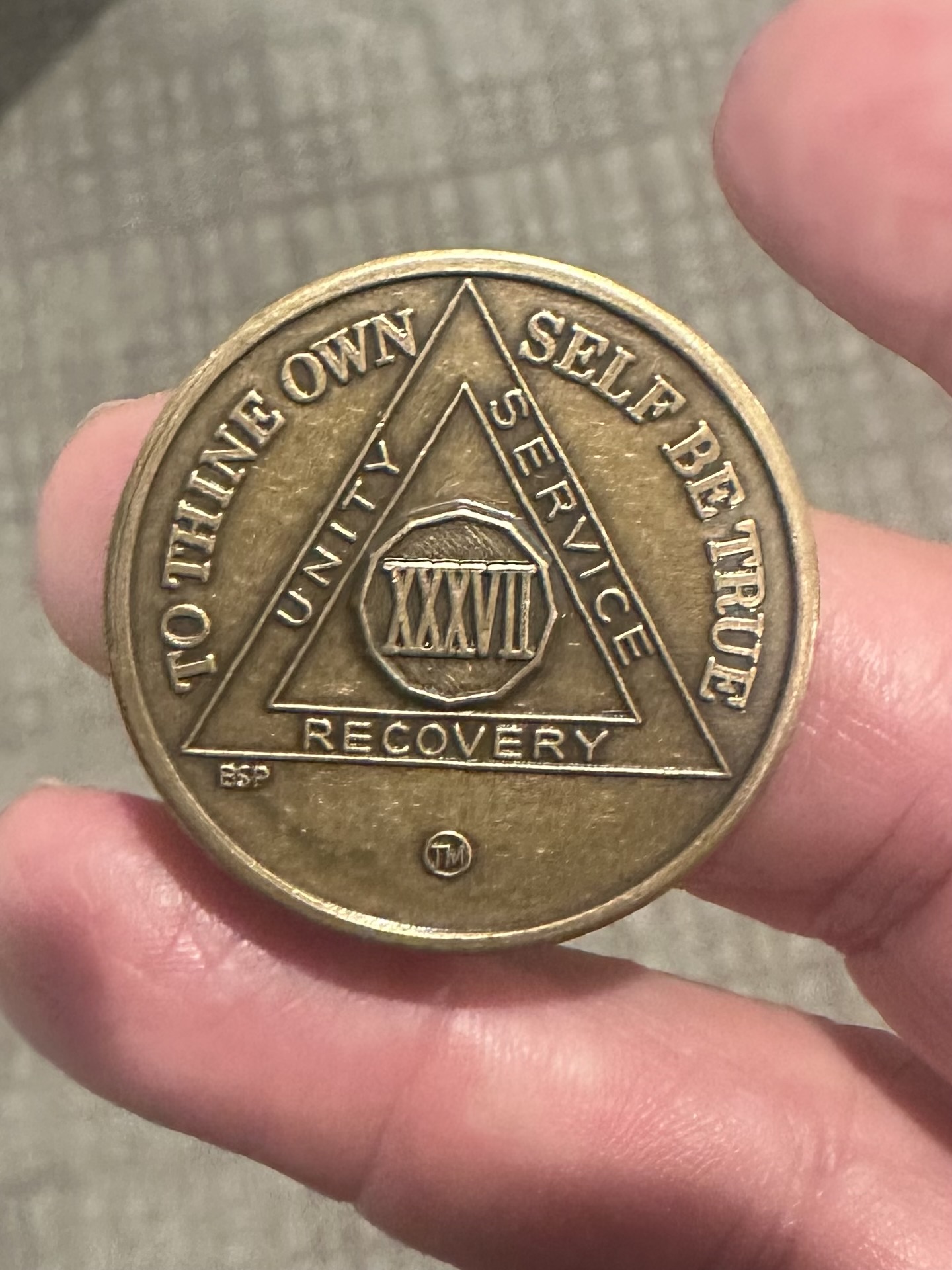 AA 37-year medallion